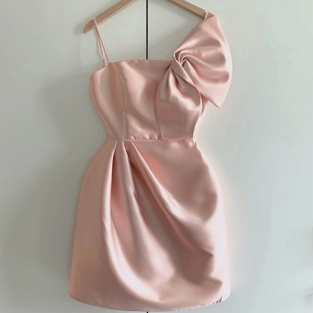 Đầm thiết kế ôm body nơ vai cao cấp dự tiệc cưới D159 Four Fashion | BigBuy360 - bigbuy360.vn