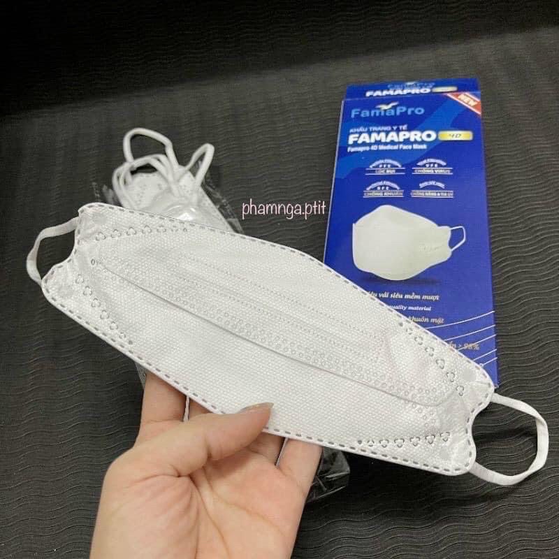 Khẩu Trang 4D FAMAPRO 4D Hộp 10/Cái (Màu Ngẫu Nhiên)