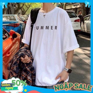 Áo thun tay lỡ Unisex in chữ SUMMER, áo phông form rộng A105 bán chạy nhất mọi thời đại, cân mọi outfit