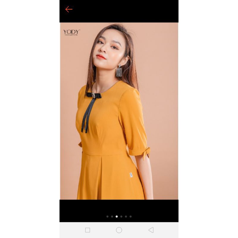 Váy xoè yody vàng Size L New tag