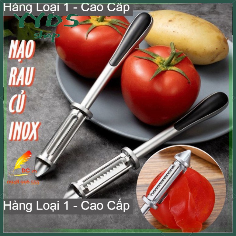DỤNG CỤ NẠO + BÀO SỢI RAU CỦ QUẢ ĐA NĂNG GỌT VỎ TRÁI CÂY BẰNG INOX