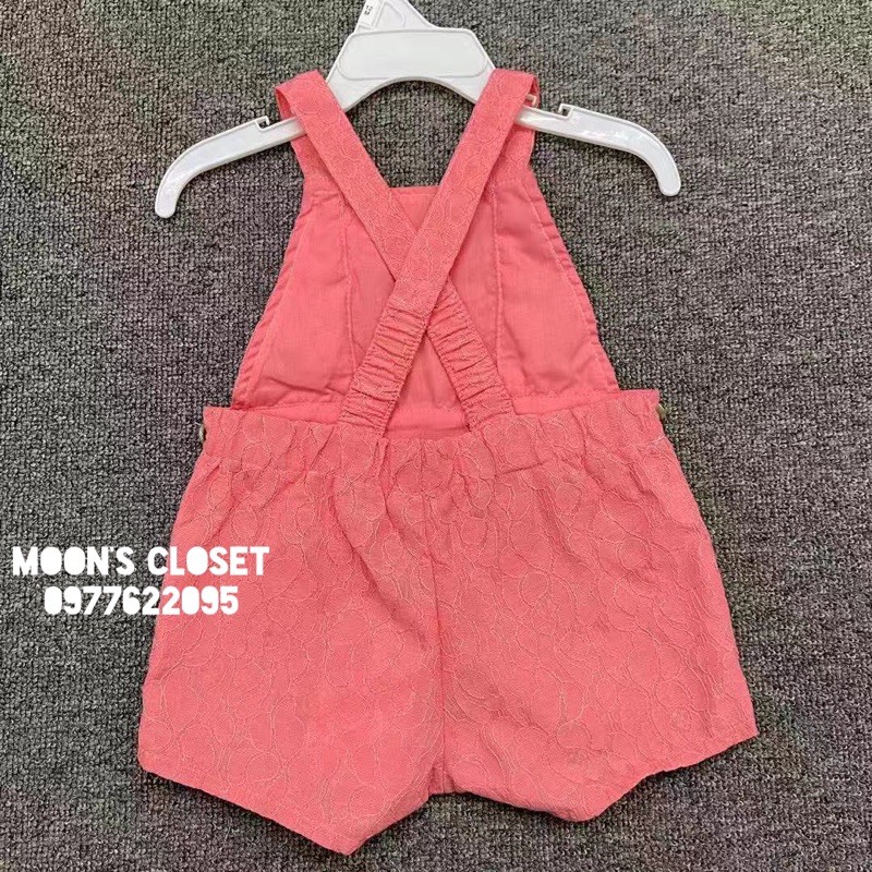 Yếm ren hồng size 0/3m-24m