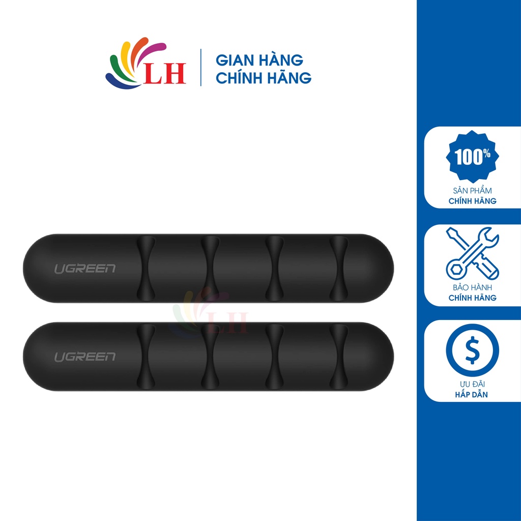 Miếng kẹp dây cáp điện thoại Ugreen Cable Oganizer LP114 - Hàng chính hãng - Độ bền cao, cố định gọn gàng cái loại dây