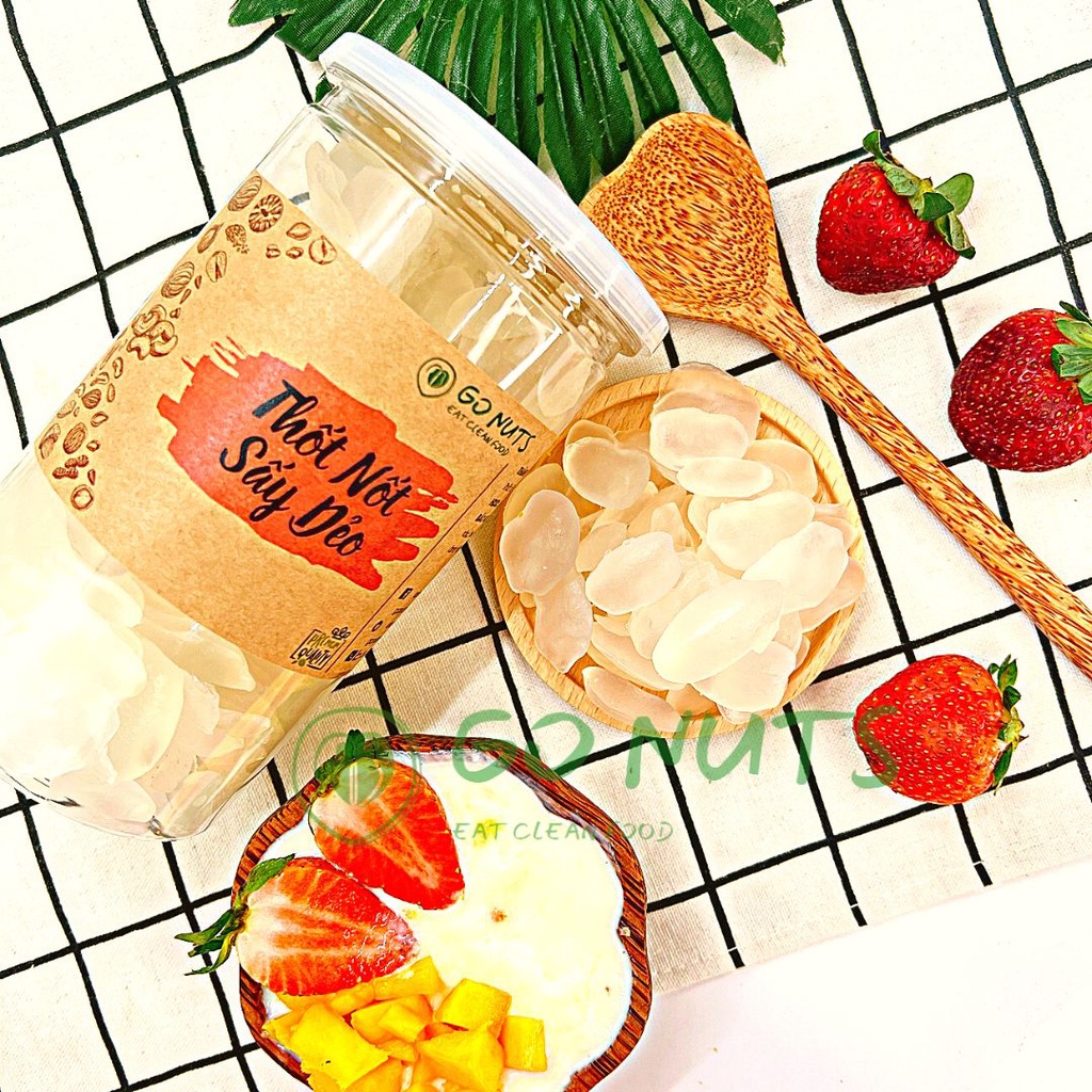 Thốt nốt sấy dẻo 500g GONUTS không đường Hoa quả trái cây sấy dẻo hỗ trợ giảm cân ăn kiêng thực dưỡng thuần chay healthy
