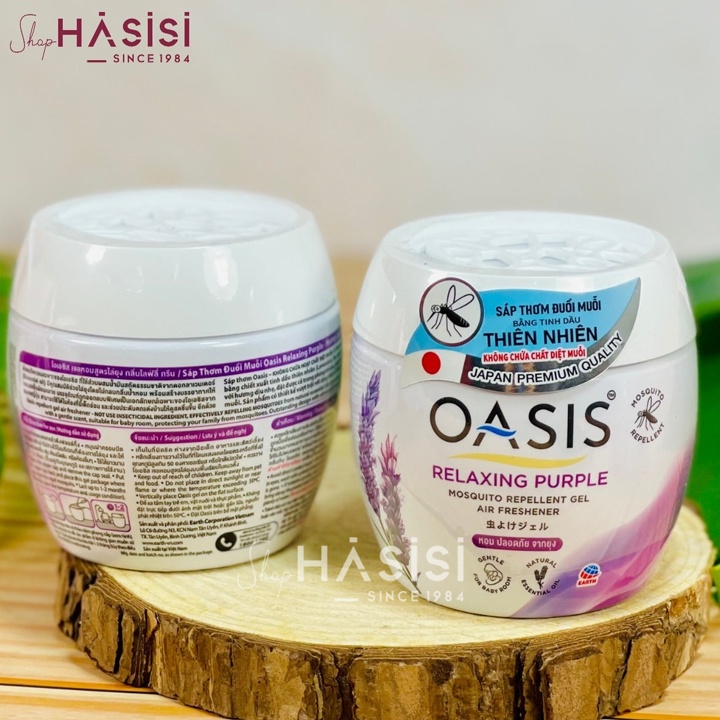 Sáp Thơm Đuổi Muỗi OASIS - Mosquito Repellent Gel Air Freshener 180g