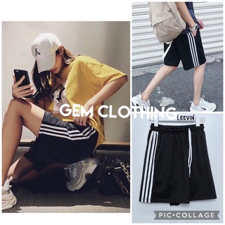 Quần short đùi thể thao ống rộng lưng cao nam nữ form rộng unisex RAINBOW, quần sooc ulzzang, freeship, sale
