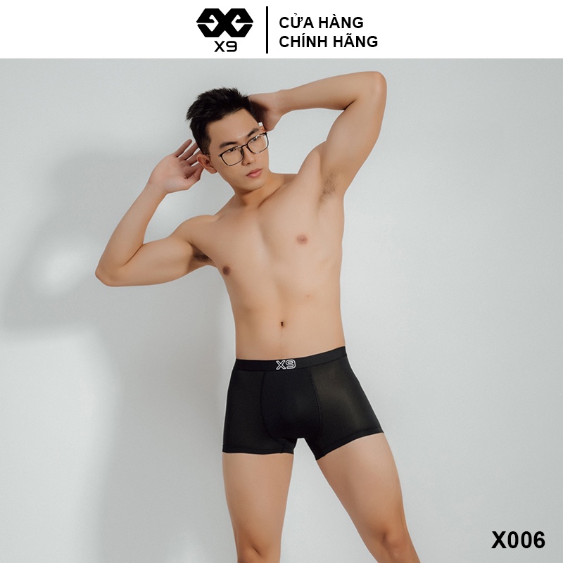 Combo 3 Quần Lót Nam Boxer Trunk Kháng Khuẩn Cotton Co Giãn Thoáng Mát - Thương Hiệu X9 - X006