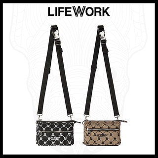 Túi đeo chéo lifework jacquard monogram 3way bag lw225bg453