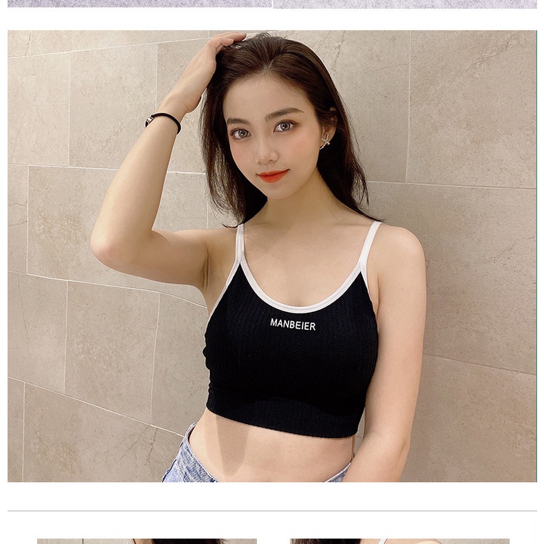 Áo bra nữ 2 dây tập gym thể thao đẹp, áo lót không gọng nhiều màu xinh xắn DOPICO B536