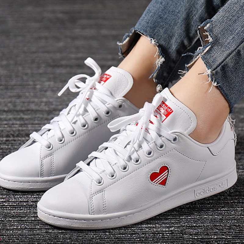 Giày Adidas Stan Smith FREESHIP Adidas Stan Smith Valentine Nữ Chính Hãng -Giày Stan Smith Trái Tim -[FW6227]