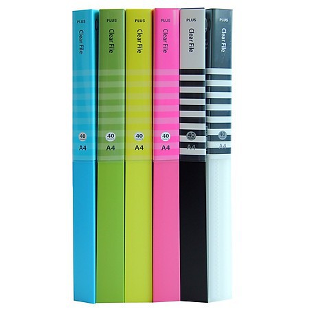 Bìa Lá Plus Happy Color  20/40/60 lá 3 lớp