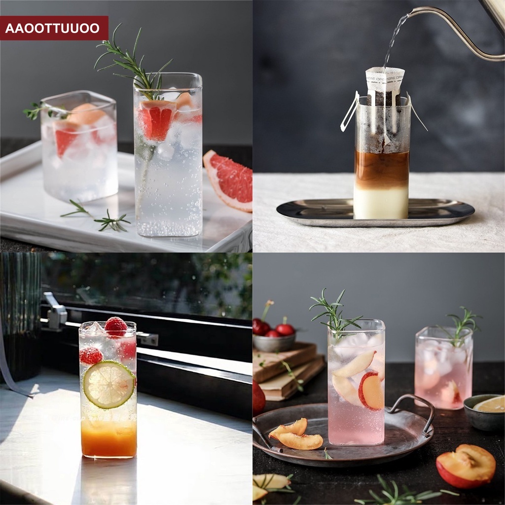 Cốc thủy tinh trong suốt dung tích 250/400ML