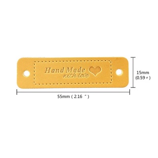 Tag, mạc may trang trí giả da handmade
