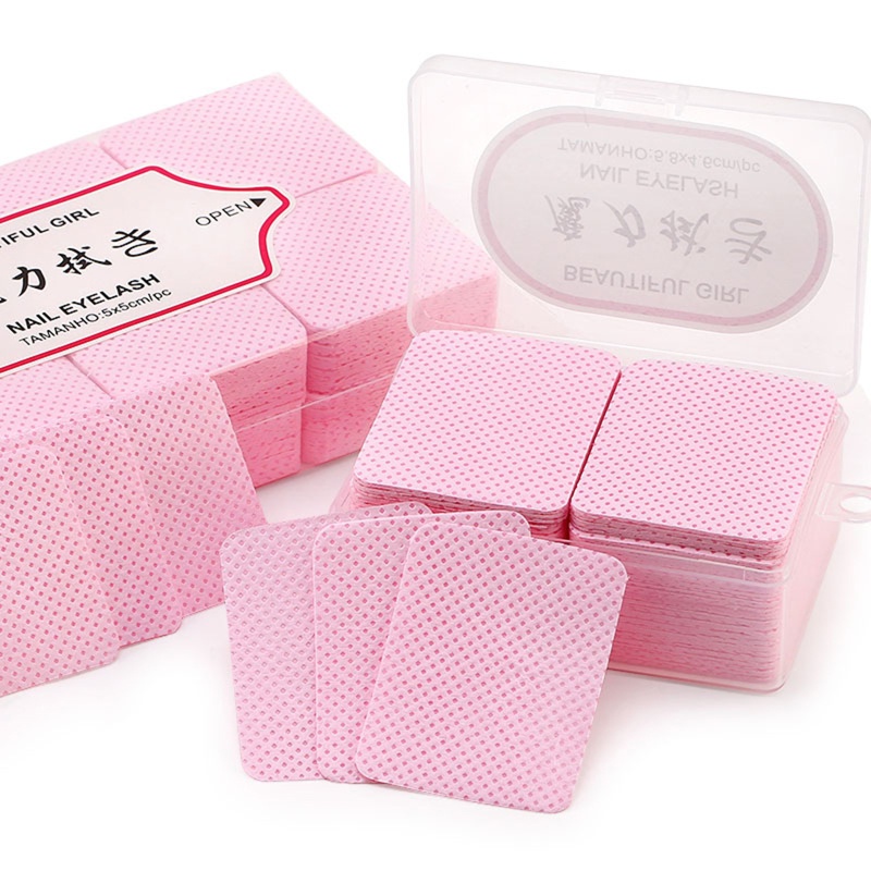 Bông Tẩy Trang Bằng Cotton Không Xơ Tiện Dụng Cho Nối Mi