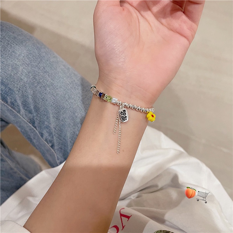 We Flower Vòng Tay Chuỗi Hạt Pha Lê Nhiều Màu Sắc May Mắn Phong Cách Cổ Điển Thời Trang Cho Nữ