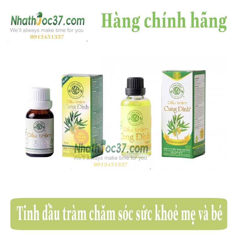 Dầu tràm Cung Đình chăm sóc sức khoẻ mẹ và bé - Tinh dầu tràm cung đình Gold