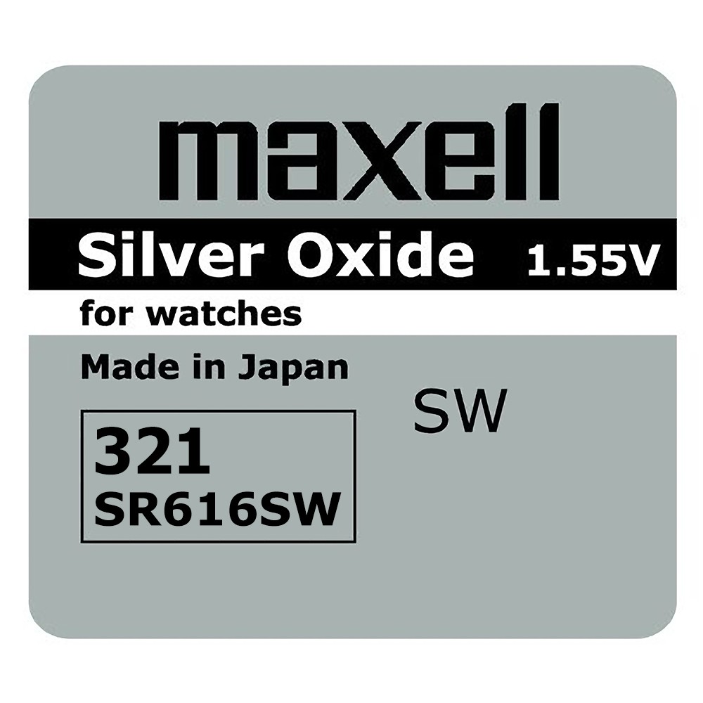 Pin Maxell 321 SR616SW dành cho đồng hồ dùng pin 321 / SR616SW (Loại tốt - Giá 1 viên)