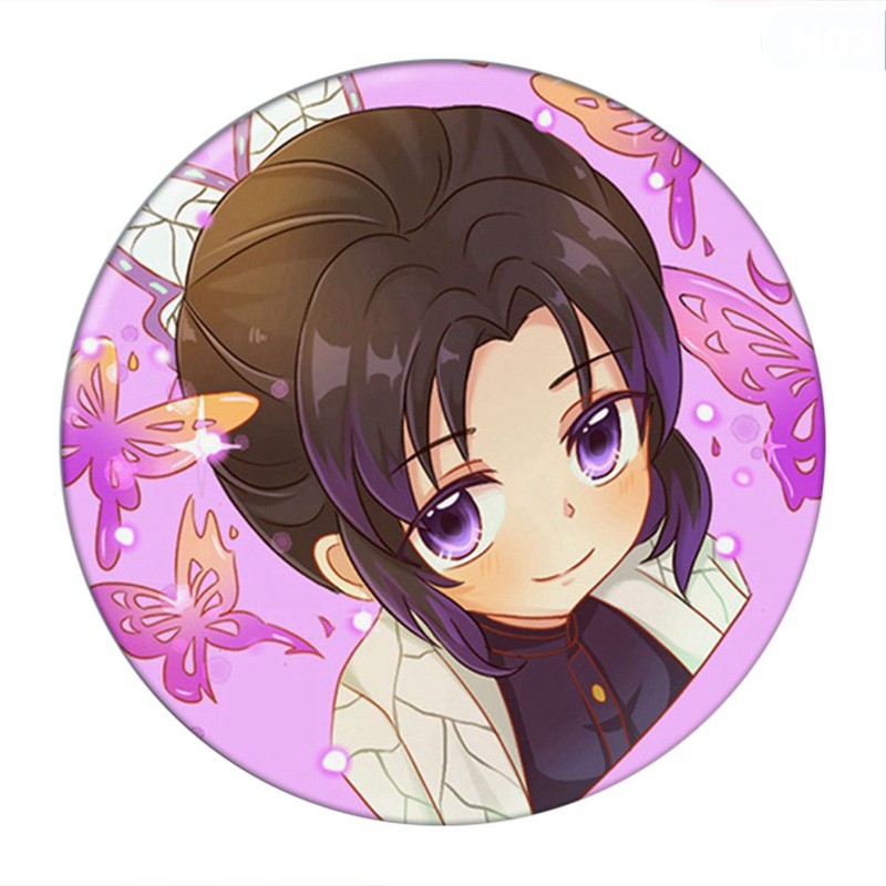 Huy hiệu cái áo IN HÌNH Kimetsu no Yaiba Thanh gươm diệt quỷ anime chibi dễ thương xinh xắn mẫu 2