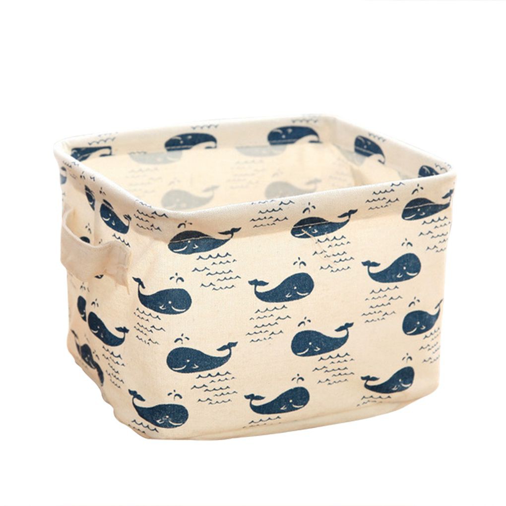 Giỏ đựng áo quần giặt bằng chất liệu cotton lanh