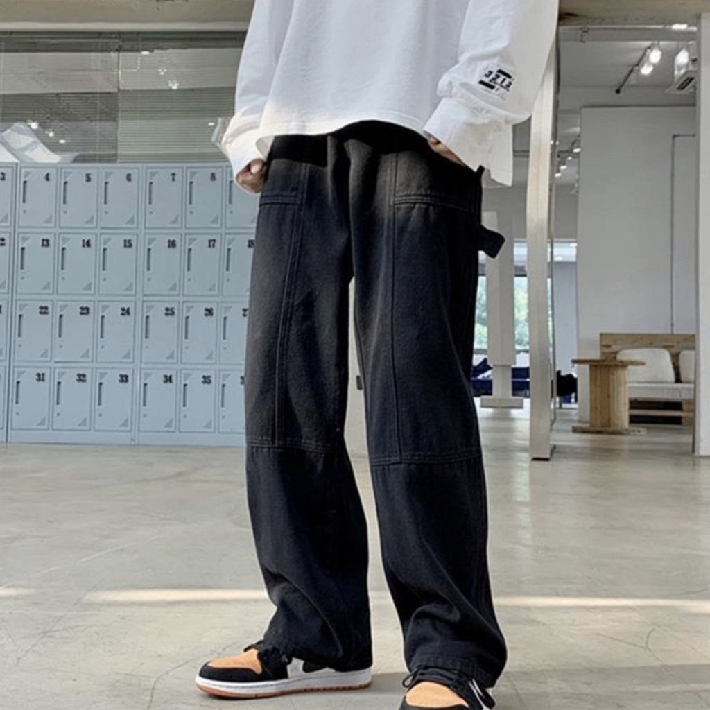 Quần ỐNG RỘNG DÁNG SUÔNG, quần KAKI FORM RỘNG UNISEX