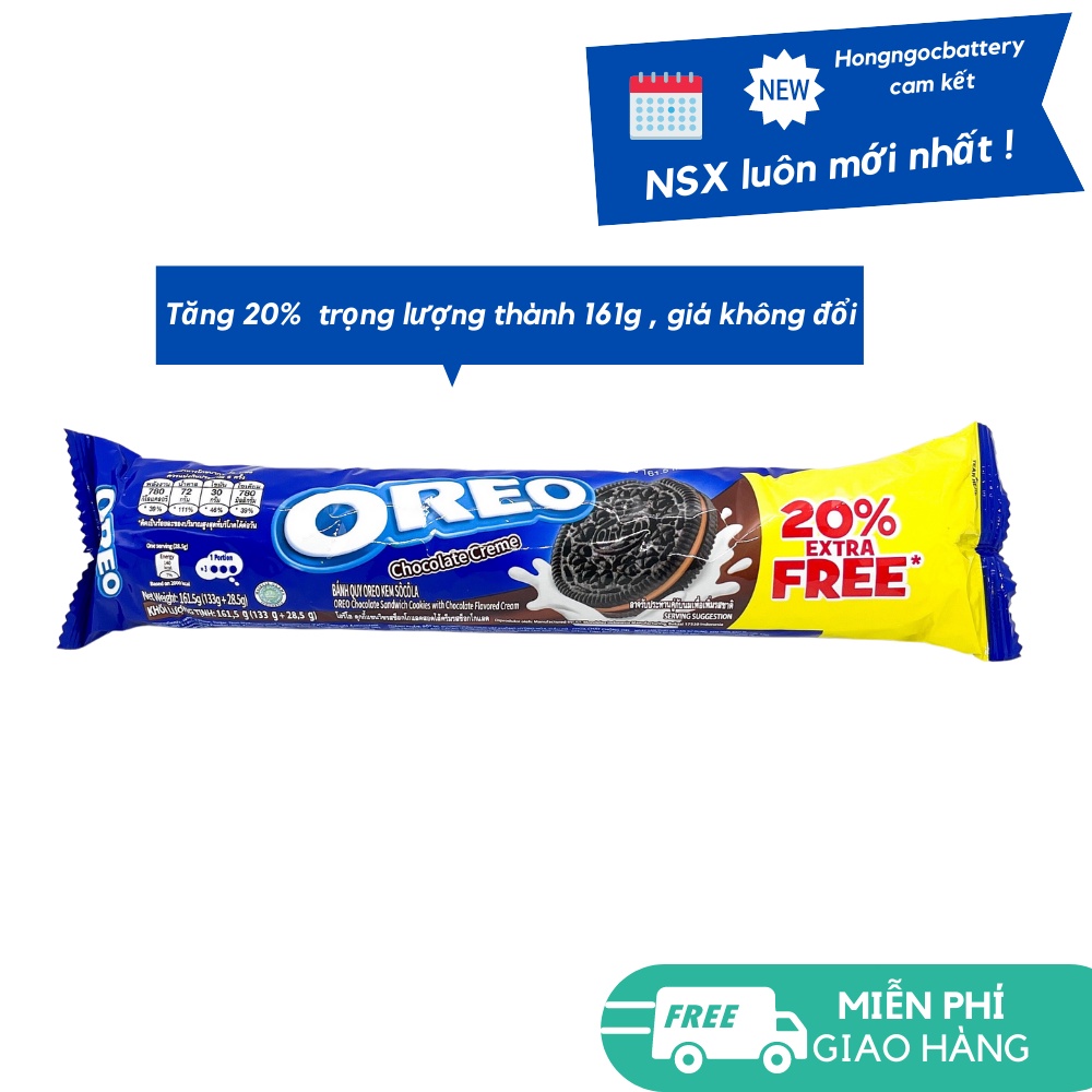 Bánh Oreo Nhân Kem 133g Vị tuỳ chọn - Hàng chính hãng