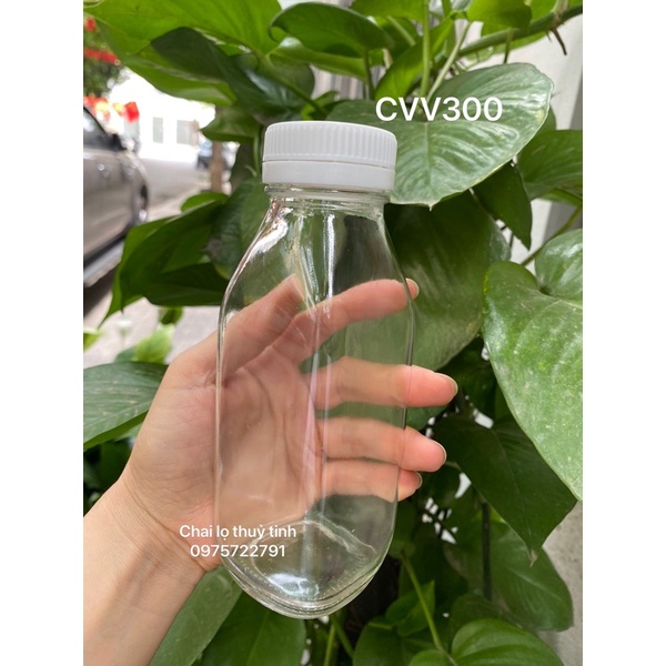 Chai thuỷ tinh cao nắp nhựa 300ml-330ml (nắp nhựa trắng) | BigBuy360 - bigbuy360.vn