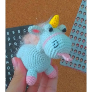 Móc khóa len unicorn trong phim despicable me 🦄