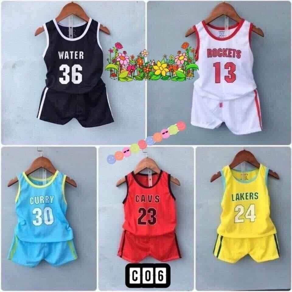 Bộ ba lỗ cotton 2 chiều mát mẻ họa tiết hình thú cho bé 4-15kg