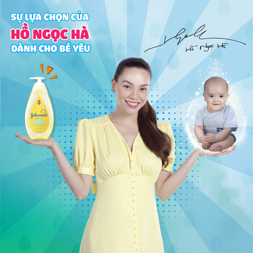 Bộ 3 Chai Sữa Tắm Gội Toàn Thân Johnson's TOP TO TOE - Dung tích 500ml/chai