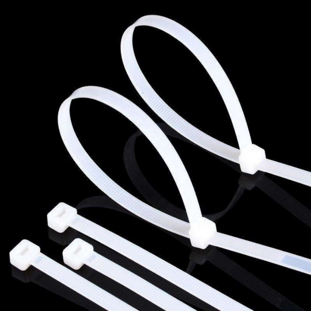Dây Rút,Dây thít,Lạt Nhựa Màu Trắng 1 Túi 250g: 3x100mm 3x150mm, 4x200mm 4x250mm, 8x500 Buộc Cố Định, Xâu Chuỗi Các Vật