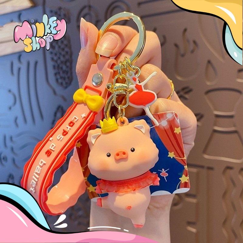 Móc Khóa Thú Nhảy Múa Cute Phụ Kiện Túi Xách Dễ Thương 02MKT - Minkey