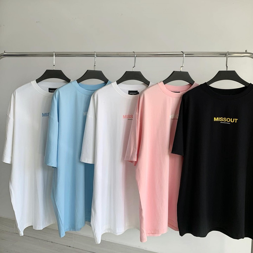 Áo thun tay lỡ 💸 MISSOUT 💸 phông Unisex nam nữ tee oversize form rộng pull Ulzzang Streetwear Hàn Quốc vải mềm