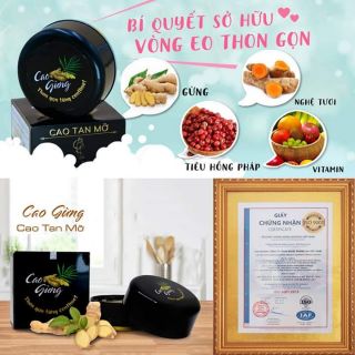 CAO GỪNG TAN MỠ THIÊN NHIÊN