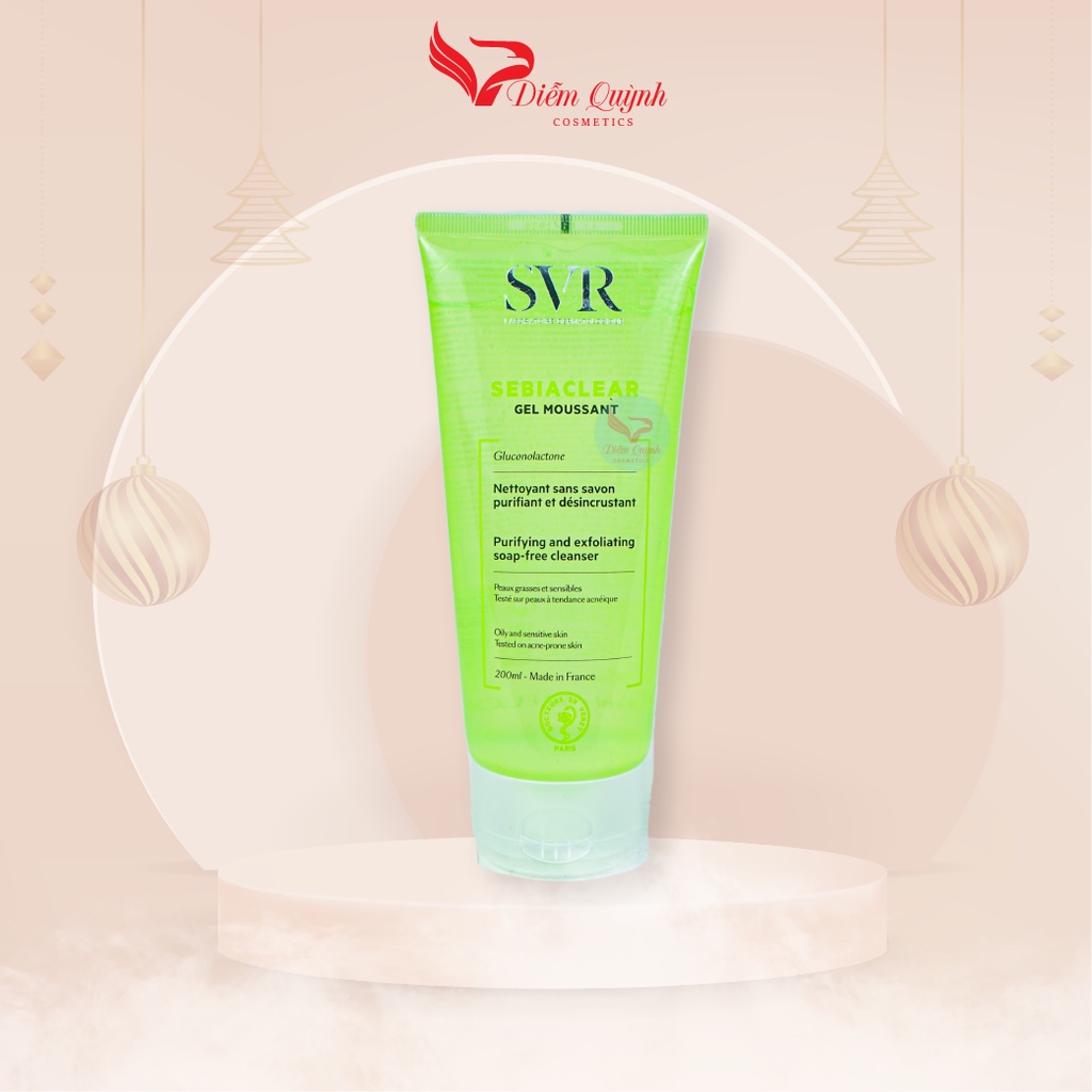 Gel Rửa Mặt SVR Không Chứa Xà Phòng Cho Da Dầu , Mụn,Nhạy Cảm.