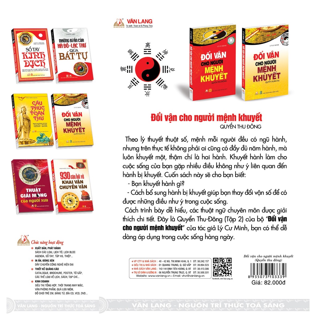 Sách Vanlangbooks - Đổi Vận Cho Người Mệnh Khuyết - Quyển Thu Đông