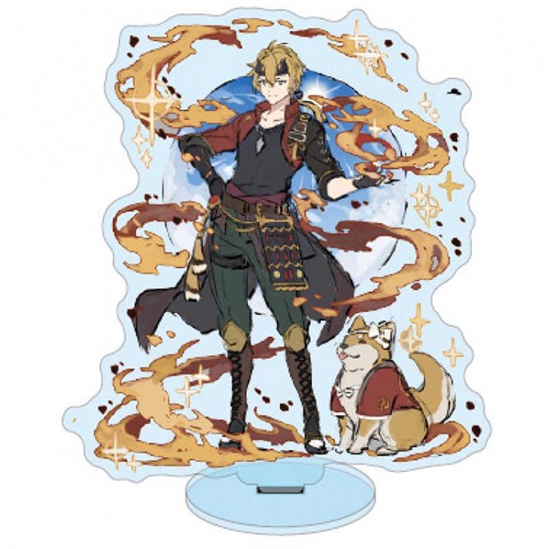 Mô hình nhân vật anime Genshin Impact Zhongli Diluc Venti Klee Keqing Qiqi bằng acrylic để bàn trang trí