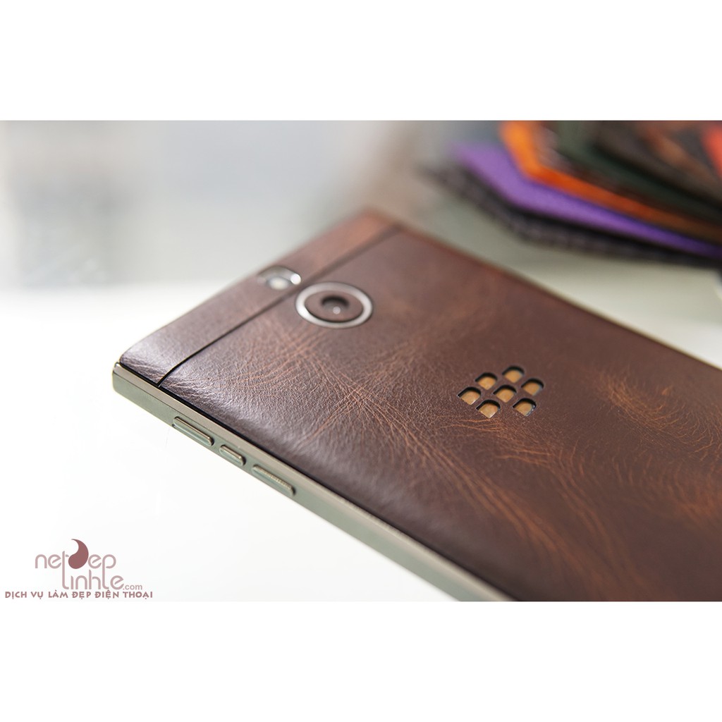 Ốp dán da điện thoai BlackBerry Passport Silver – Da bò thật 100% - chính hãng Nét Đẹp Tinh Tế