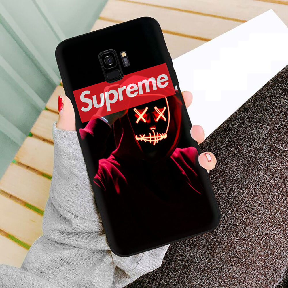 Ốp Điện Thoại Tpu Mềm Chống Rơi In Logo Supreme Cho Samsung S7 S8 S9 S7 Edge S8 Plus