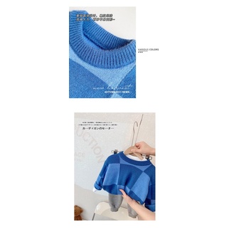 Áo Sweater Dệt Kim Phối Màu Tương Phản Kiểu Hàn Quốc Thời Trang Mới Cho Bé Dễ Phối Đồ