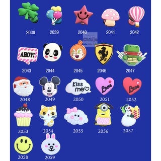 Nút sticker lò xo CÓ ĐÈN gắn dép sục, dép cá sấu - mã LXD2