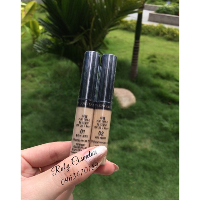 Kem Che Khuyết Điểm The Saem  Cover Perfection Tip Concealer SPF28 PA++ (Full Size 6,5g)