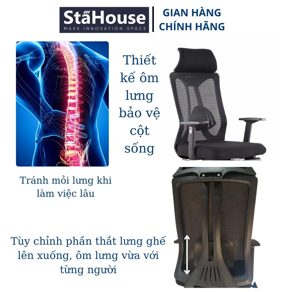 Ghế Công Thái Học Văn Phòng Ngả Lưng Thư Giãn Có Gác Chân, Làm Việc tại Nhà SE603 STAHOUSE