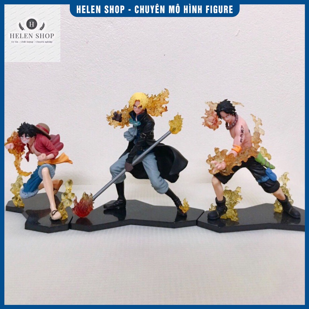Mô hình One Piece bộ 3 Ace, Sabo, Luffy kề vai sát cánh nhau siêu đẹp