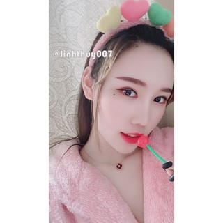 Bờm trái tim nhiều màu phong cách ulzzang girl xu hướng tiktok