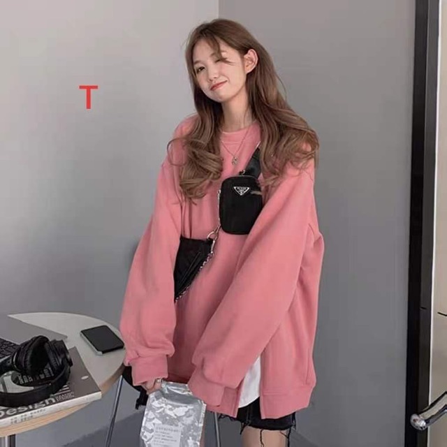 Áo bo gấu xẻ tà trơn T.TH447