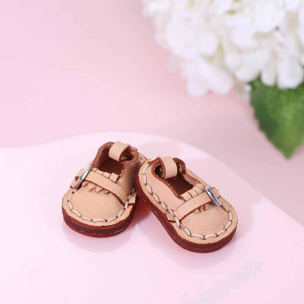 Giày Búp Bê Da Bò Handmade 6 Màu Dành Cho Búp Bê 1 / 11 OB11