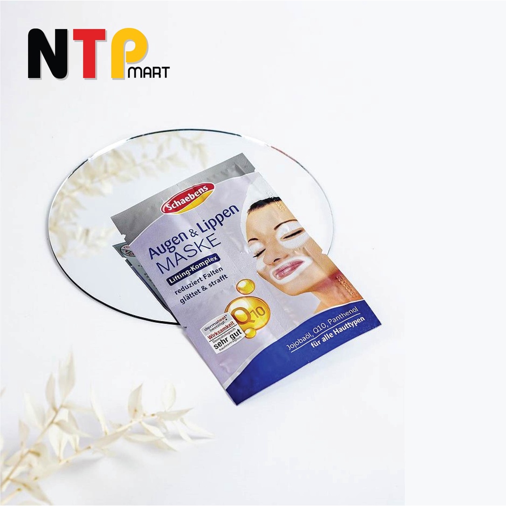 Mặt nạ dưỡng da Schaebens Augen & Lippen dành cho Mắt và Môi gói 6ml x 4 nhập khẩu Đức