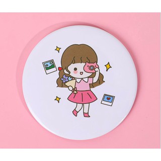 Gương tròn mini .ỏ túi xinh xắn ..d09 nk032