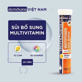  Multivitamin sủi C Tăng Sức Đề Kháng Cho Người Lớn Demosana Fruits Vị Cam Chanh Không Váng Lắng Cặn 