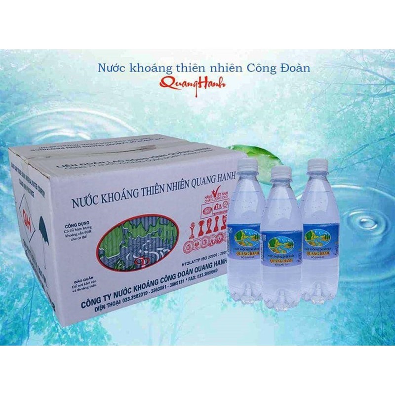 Nước khoáng mặn Quanh Hanh Quảng Ninh 500ml - ngon hơn khi uống lạnh